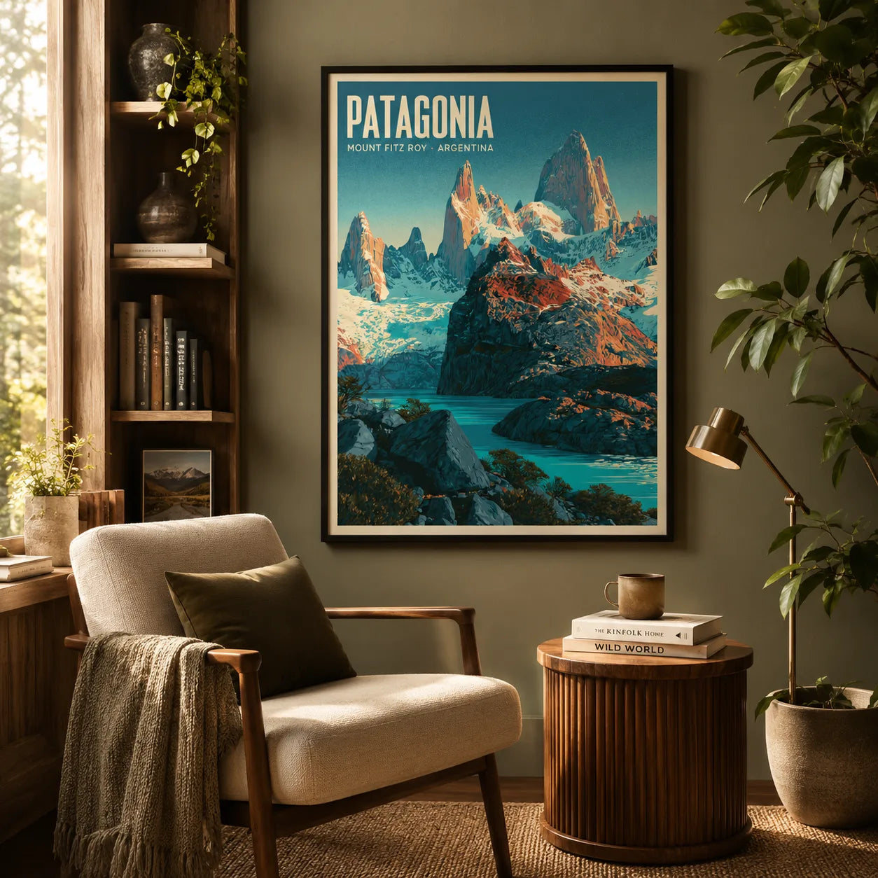 Patagonia Mount Fitz Roy Wall Art Decor - Wall Art Decor - in use