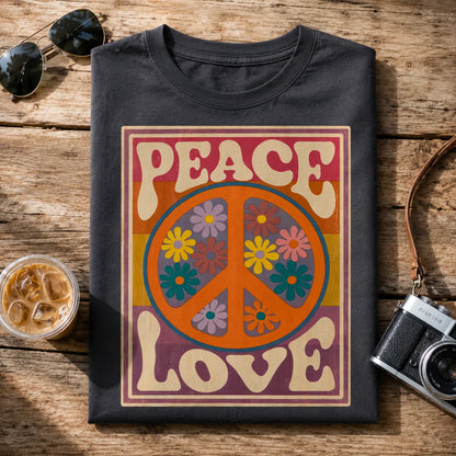 Peace Love Floral Wall Art Decor - Wall Art Decor - detail