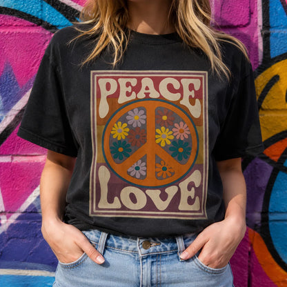 Peace Love Floral Wall Art Decor - Wall Art Decor - in use