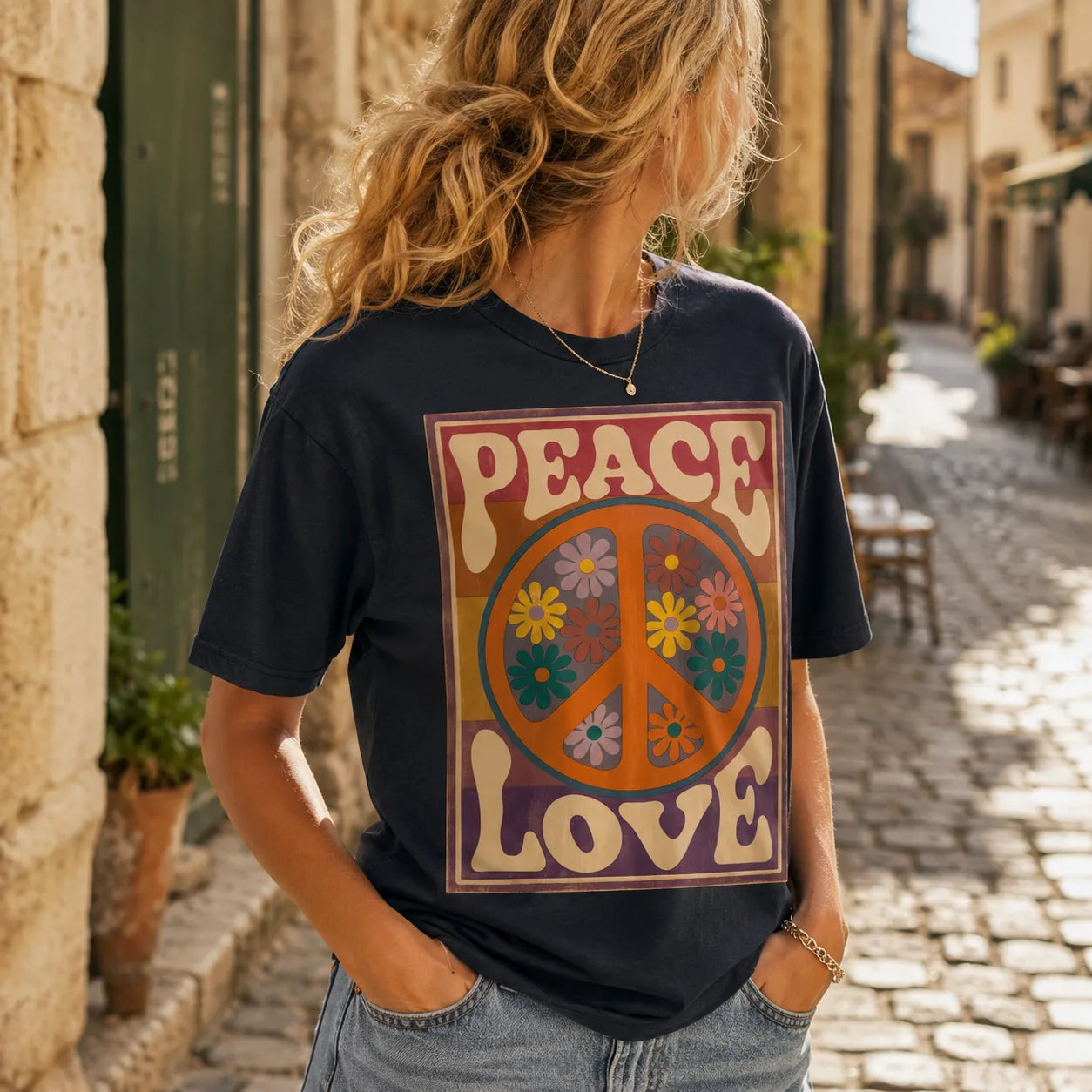 Peace Love Floral Wall Art Decor - Wall Art Decor - lifestyle
