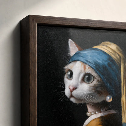 Pearl Earring Cat Wall Art Decor - Wall Art Decor - packaging