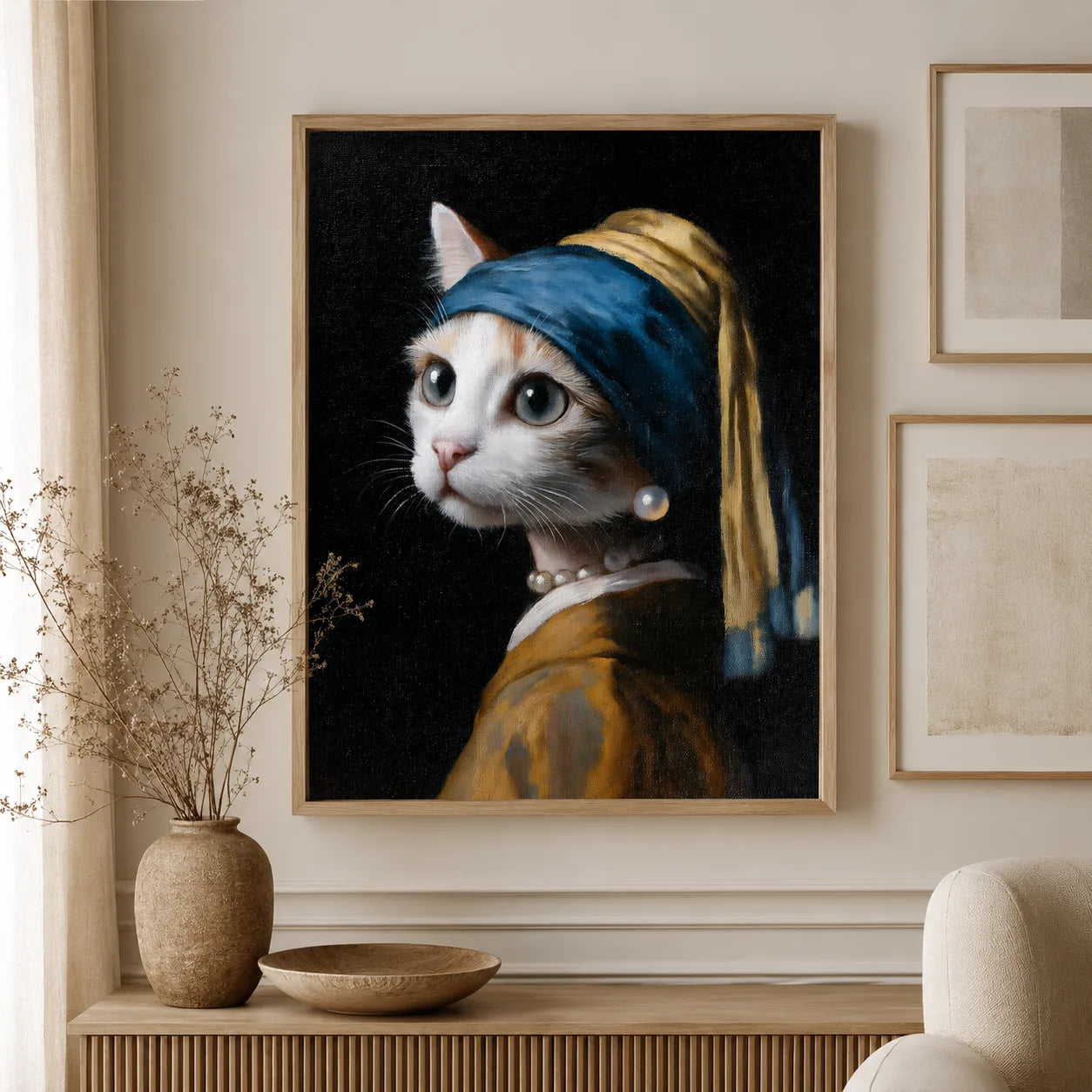 Pearl Earring Cat Wall Art Decor - Wall Art Decor - view 11