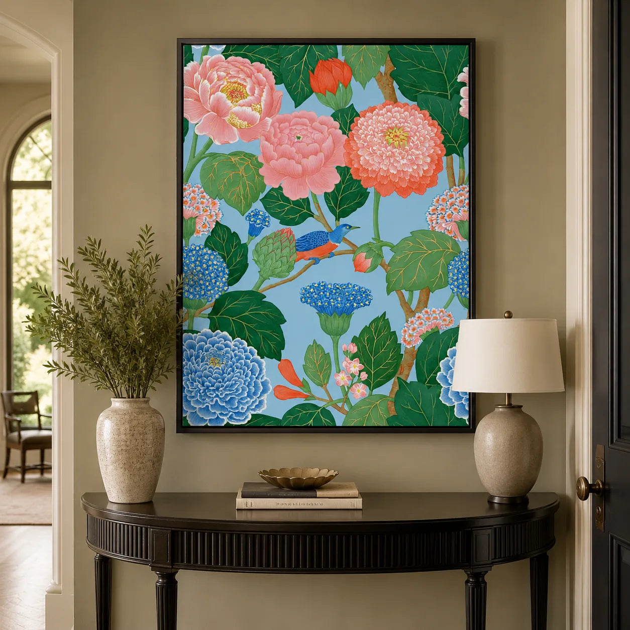 Peony Garden Bird Wall Art Decor - Wall Art Decor - view 11
