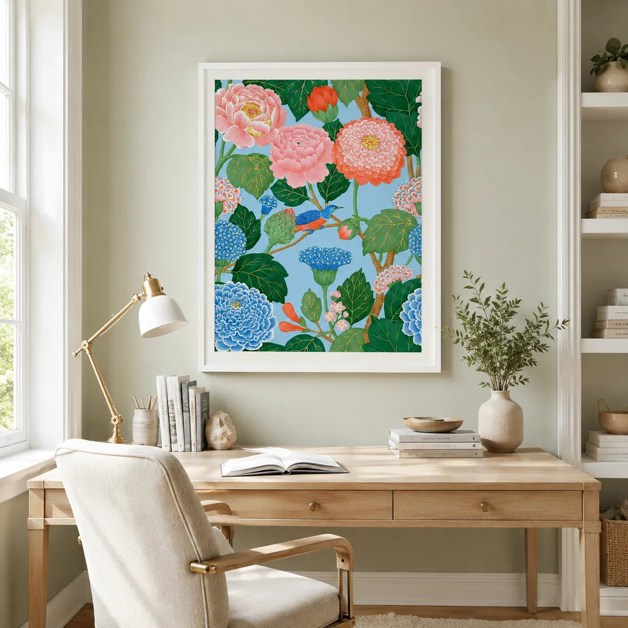 Peony Garden Bird Wall Art Decor - Wall Art Decor - view 18