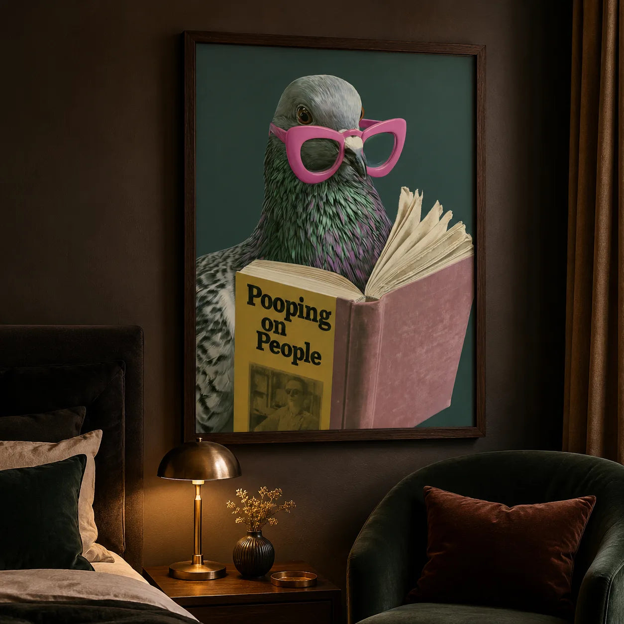 Pigeon Pooping on People Wall Art Decor - Wall Art Decor - lifestyle