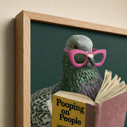 Pigeon Pooping on People Wall Art Decor - Wall Art Decor - packaging
