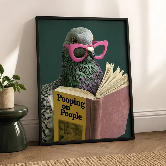 Pigeon Pooping on People Wall Art Decor