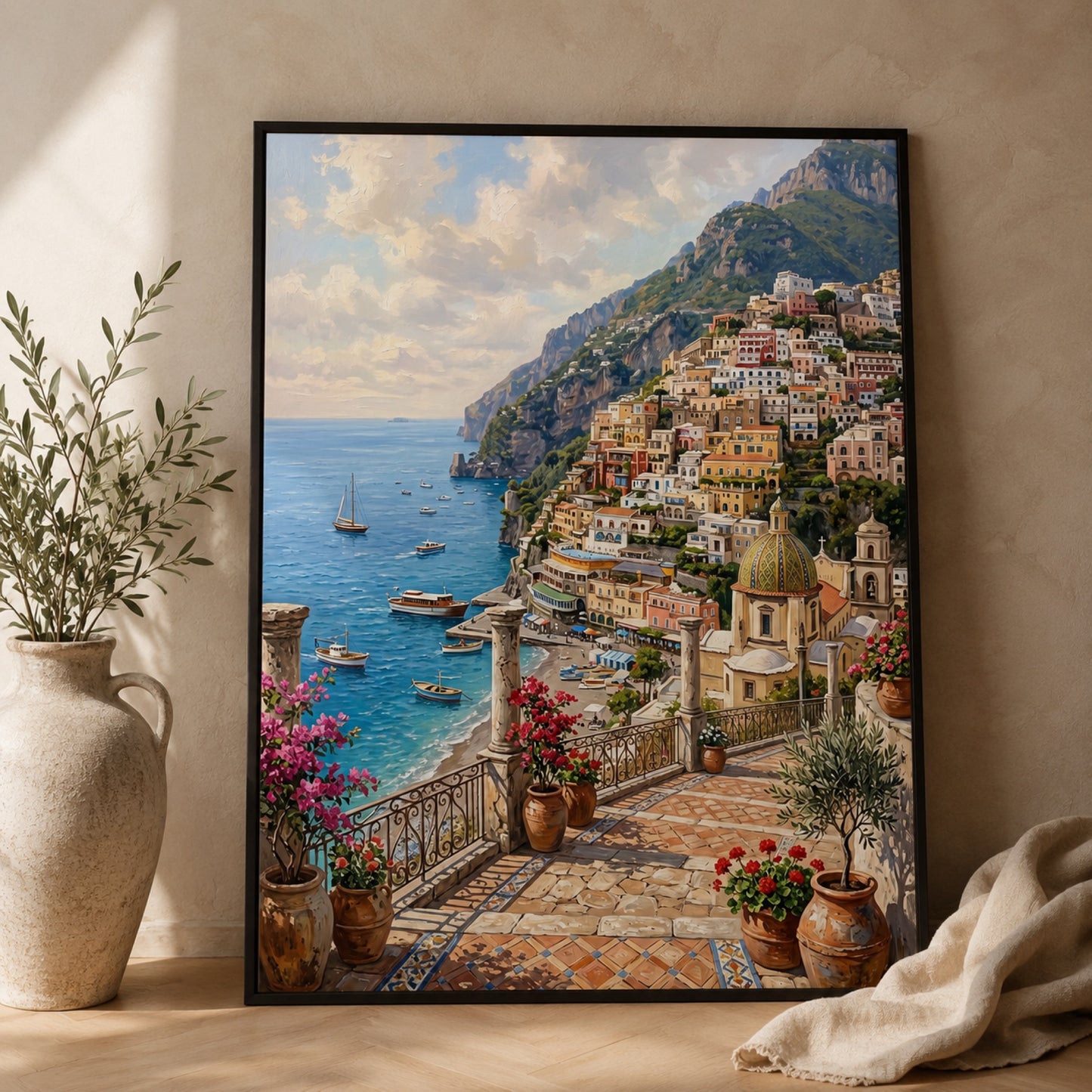 Positano on the Amalfi Coast Wall Art Decor preview 2