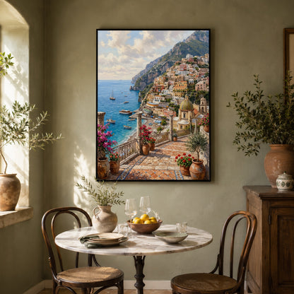 Positano on the Amalfi Coast Wall Art Decor preview 4