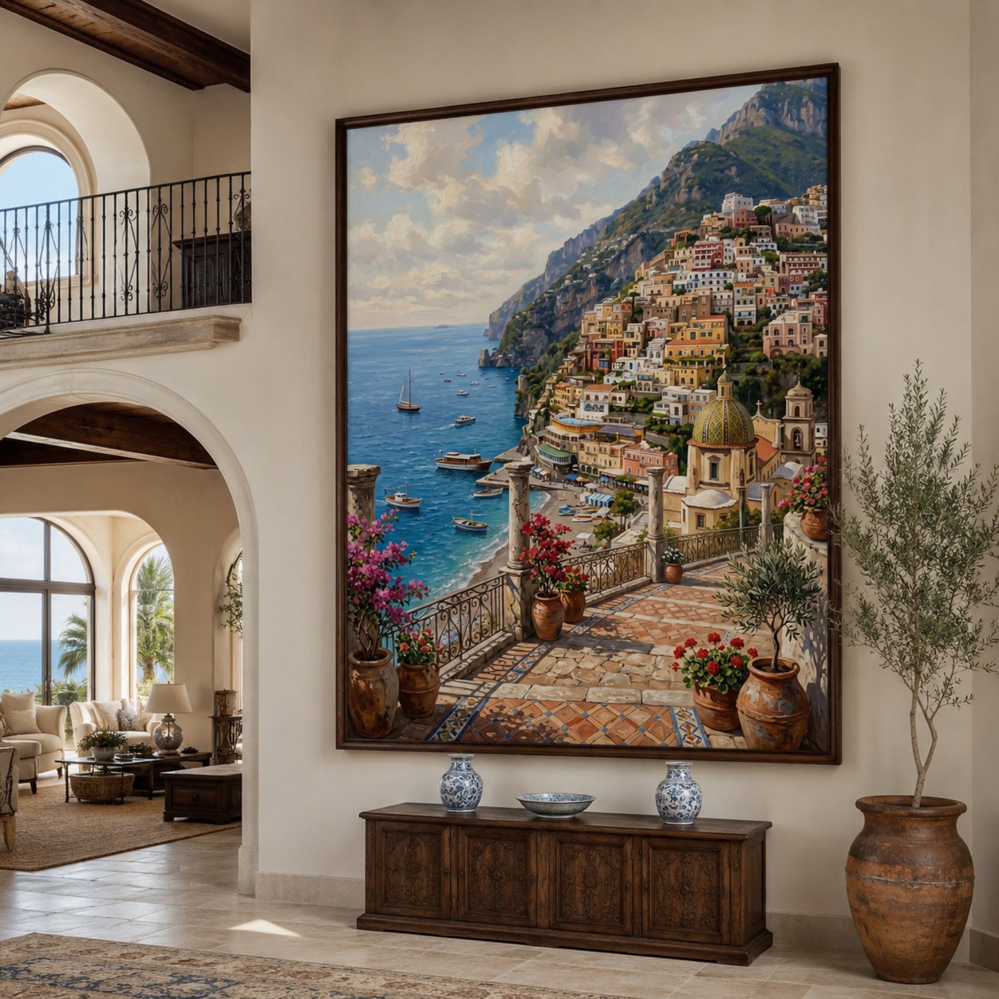 Positano on the Amalfi Coast Wall Art Decor preview 6