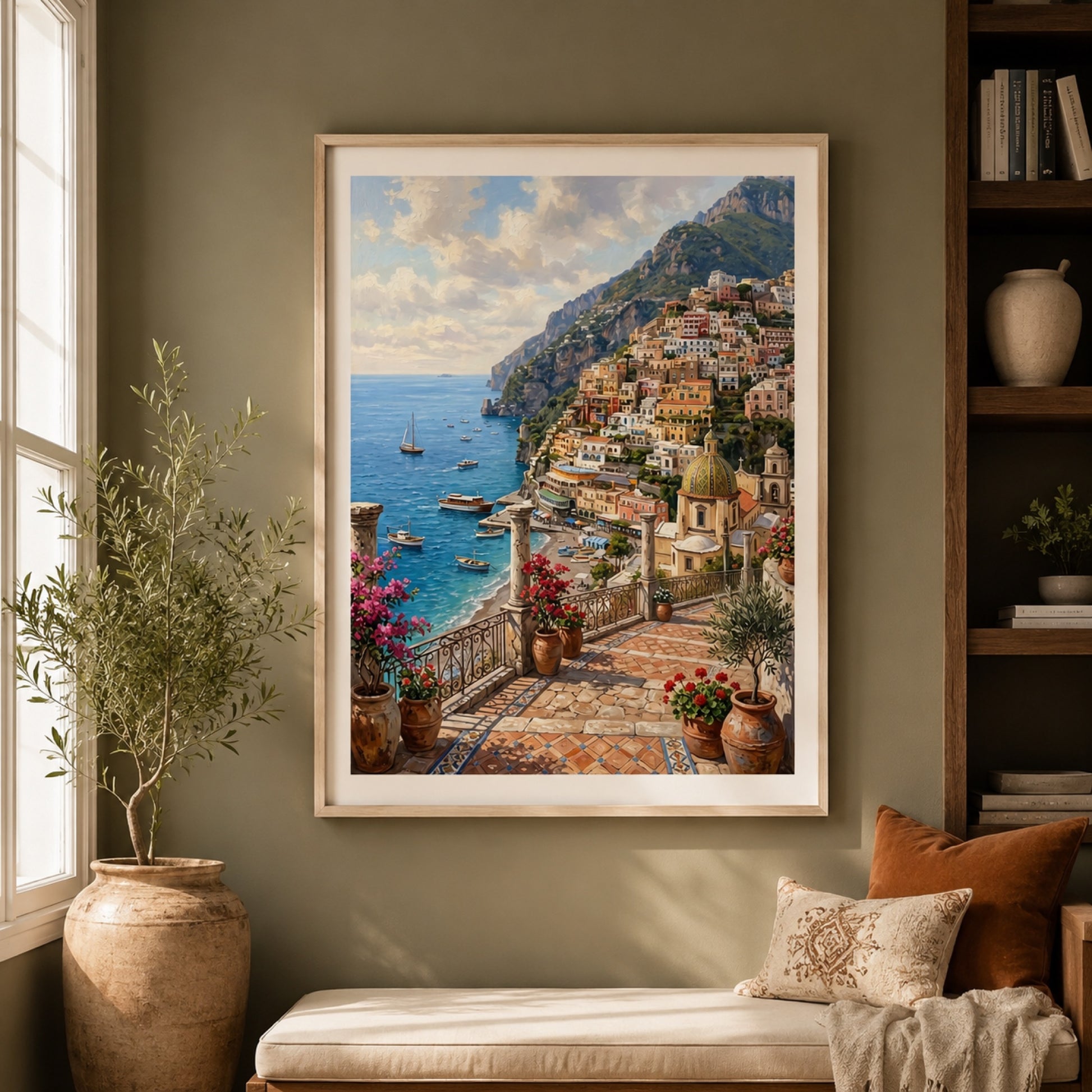 Positano on the Amalfi Coast Wall Art Decor preview 7