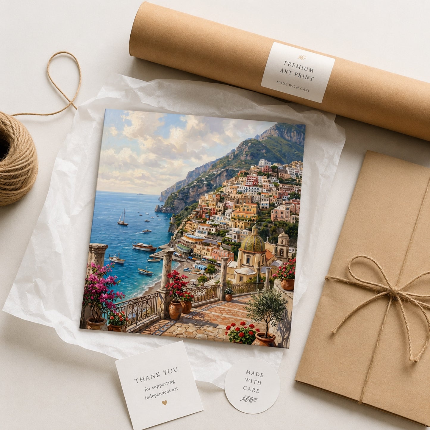 Positano on the Amalfi Coast Wall Art Decor preview 9