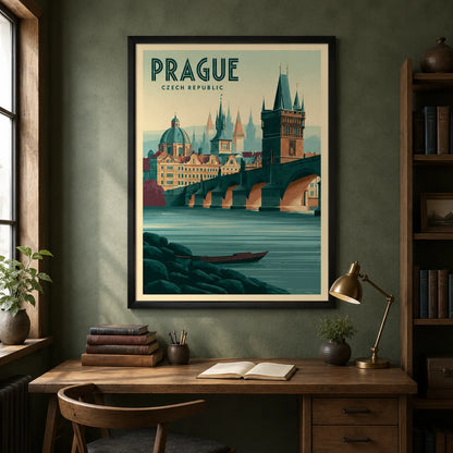 Prague Czech Republic Travel Wall Art Decor - Wall Art Decor - alternate angle