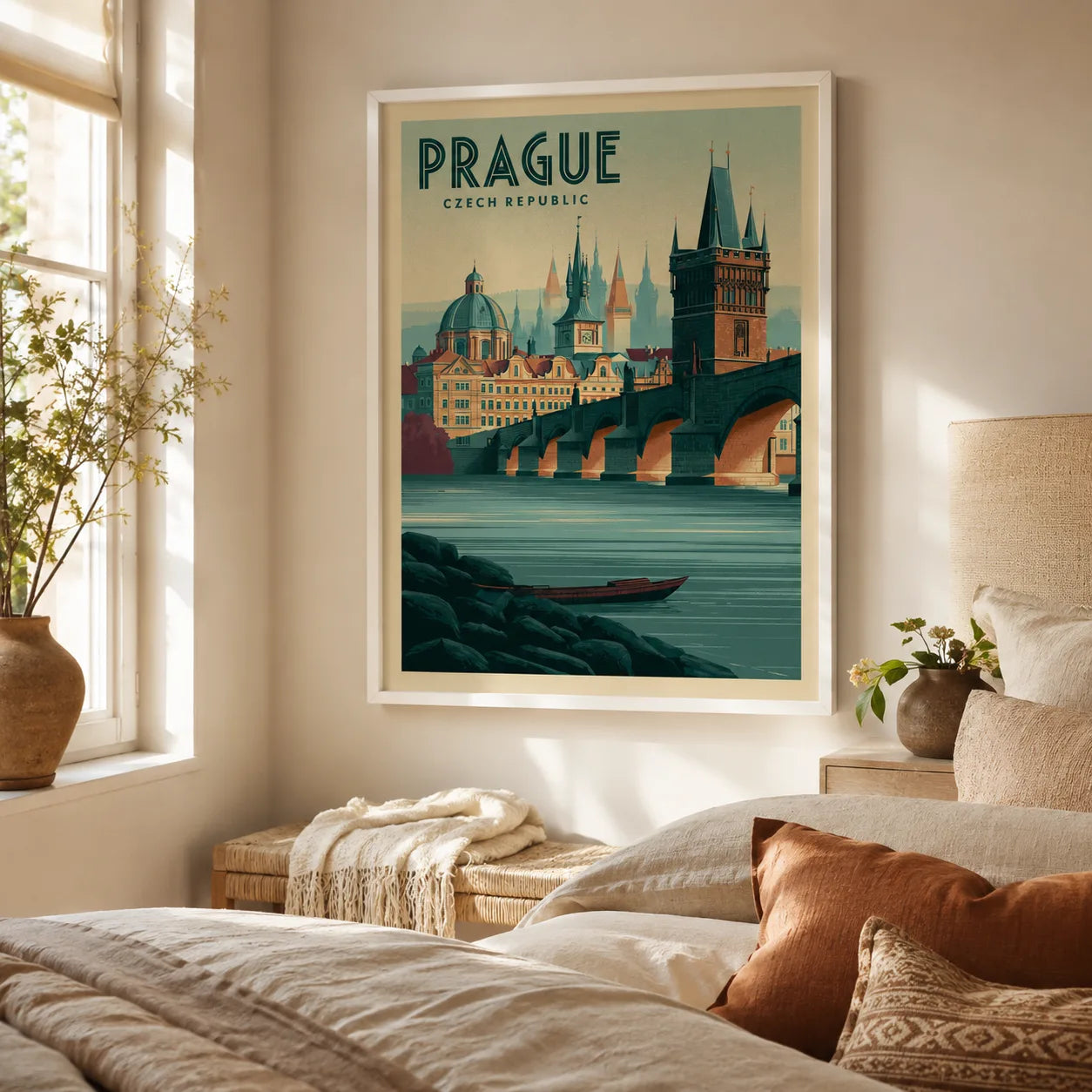 Prague Czech Republic Travel Wall Art Decor - Wall Art Decor - in use