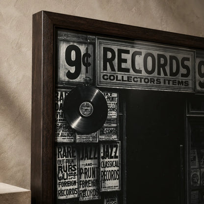 Record Store Noir Wall Art Decor - Wall Art Decor - packaging