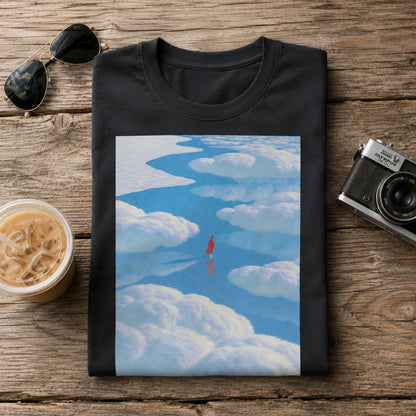 Red Figure Cloudscape Wall Art Decor - Wall Art Decor - detail