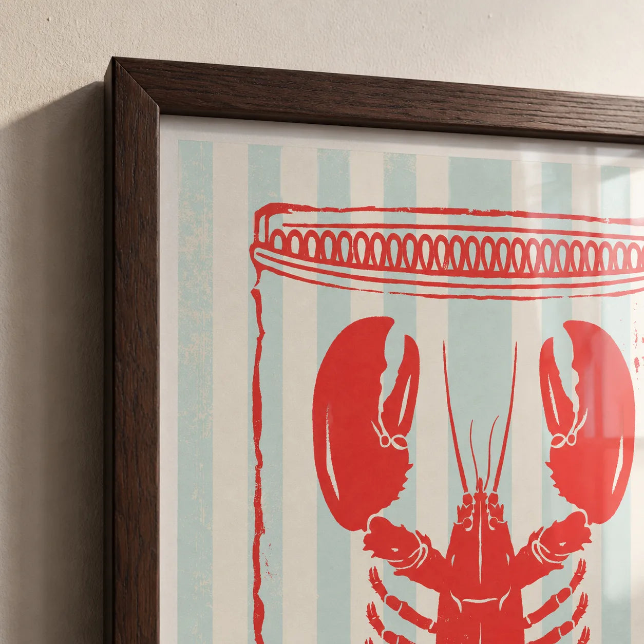 Retro Lobster Tin Wall Art Decor - Wall Art Decor - packaging
