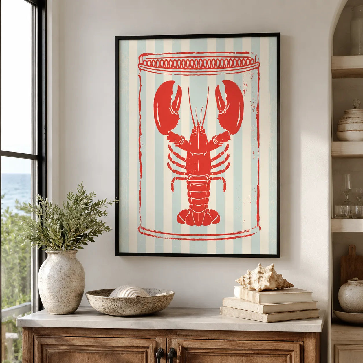 Retro Lobster Tin Wall Art Decor - Wall Art Decor - view 11