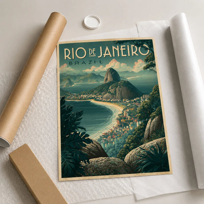 Rio de Janeiro Travel Wall Art Decor - Wall Art Decor - back view