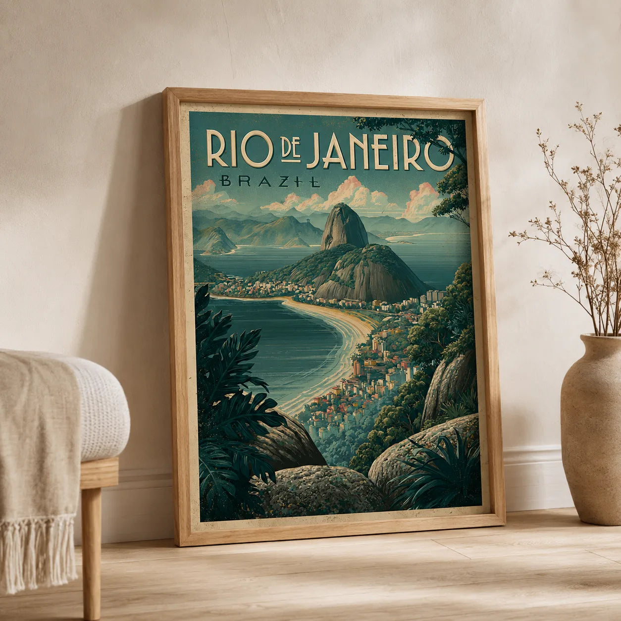 Rio de Janeiro Travel Wall Art Decor - Wall Art Decor - side view
