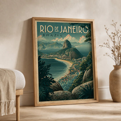 Rio de Janeiro Travel Wall Art Decor - Wall Art Decor - side view