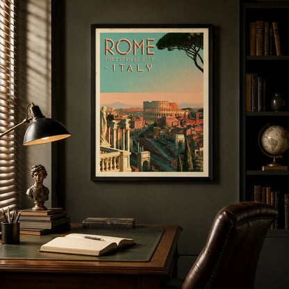 Rome Eternal City Travel Wall Art Decor - Wall Art Decor - alternate angle