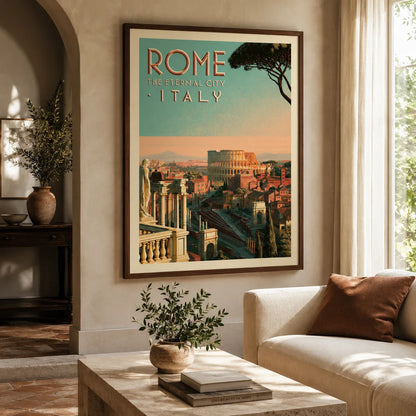 Rome Eternal City Travel Wall Art Decor - Wall Art Decor - detail