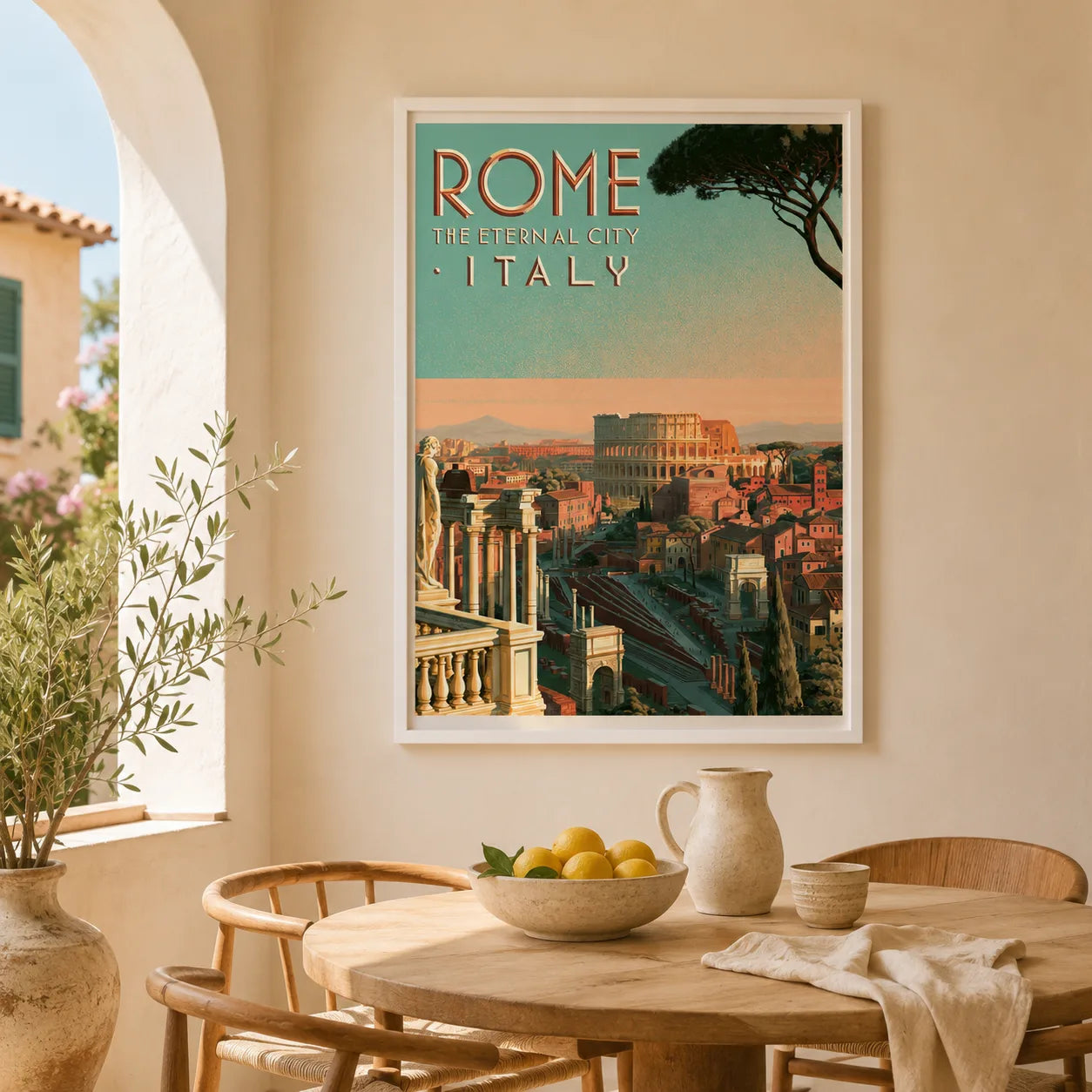 Rome Eternal City Travel Wall Art Decor - Wall Art Decor - in use