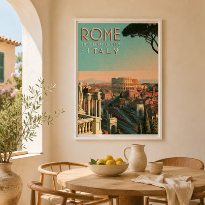 Rome Eternal City Travel Wall Art Decor - Wall Art Decor - in use