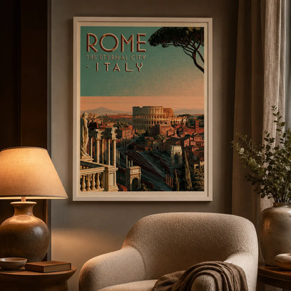 Rome Eternal City Travel Wall Art Decor - Wall Art Decor - lifestyle