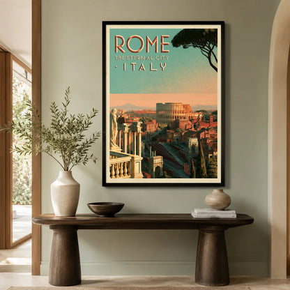 Rome Eternal City Travel Wall Art Decor - Wall Art Decor - styled