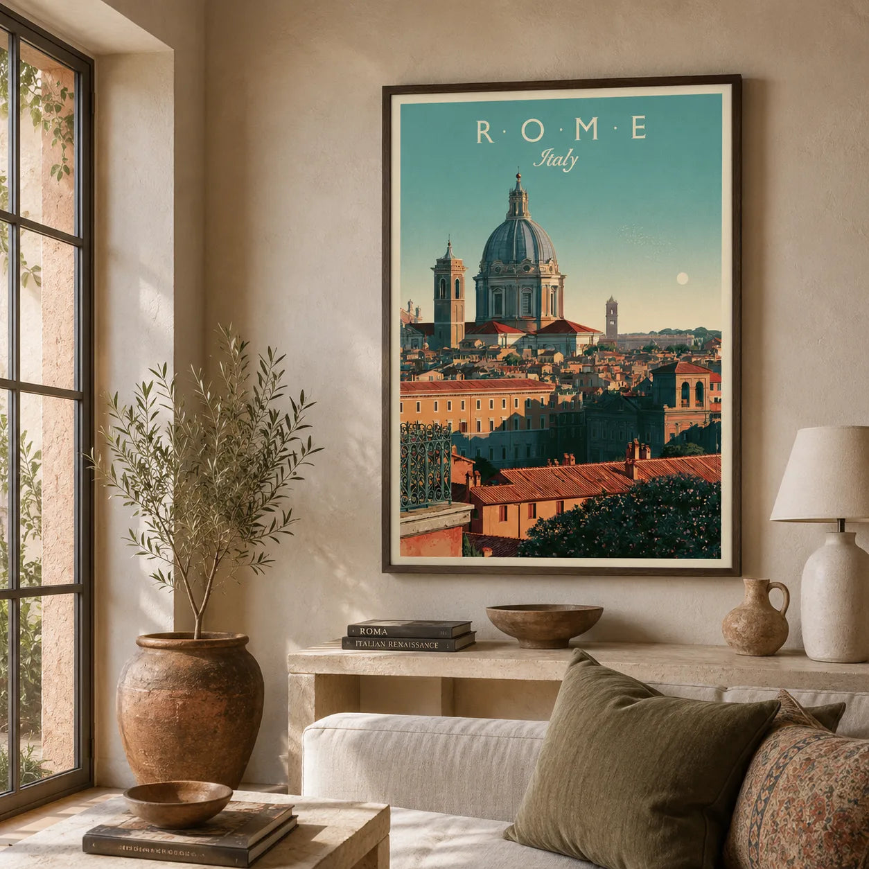 Rome Italy Cityscape Wall Art Decor - Wall Art Decor - detail