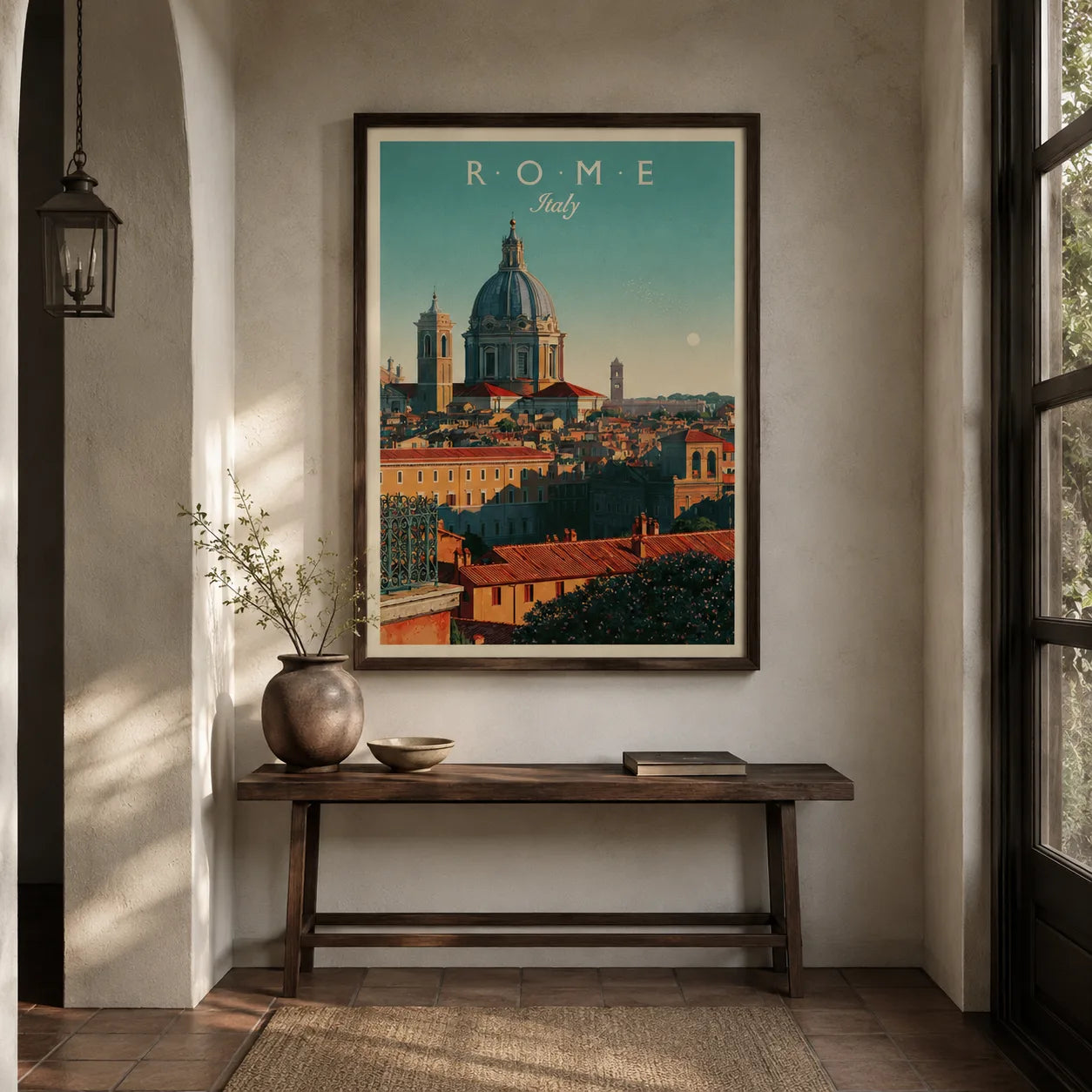 Rome Italy Cityscape Wall Art Decor - Wall Art Decor - styled