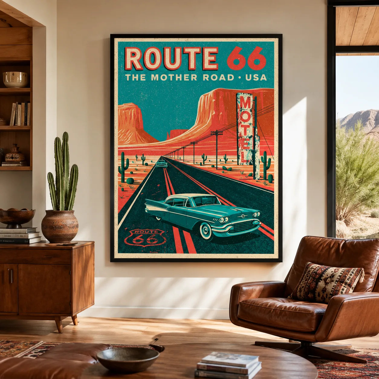 Route 66 Mother Road Wall Art Decor - Wall Art Decor - detail