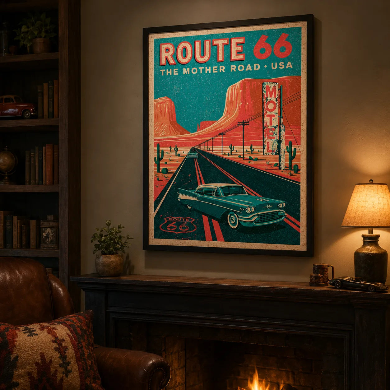 Route 66 Mother Road Wall Art Decor - Wall Art Decor - lifestyle
