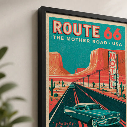 Route 66 Mother Road Wall Art Decor - Wall Art Decor - packaging
