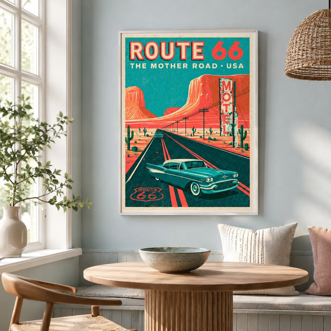 Route 66 Mother Road Wall Art Decor - Wall Art Decor - styled