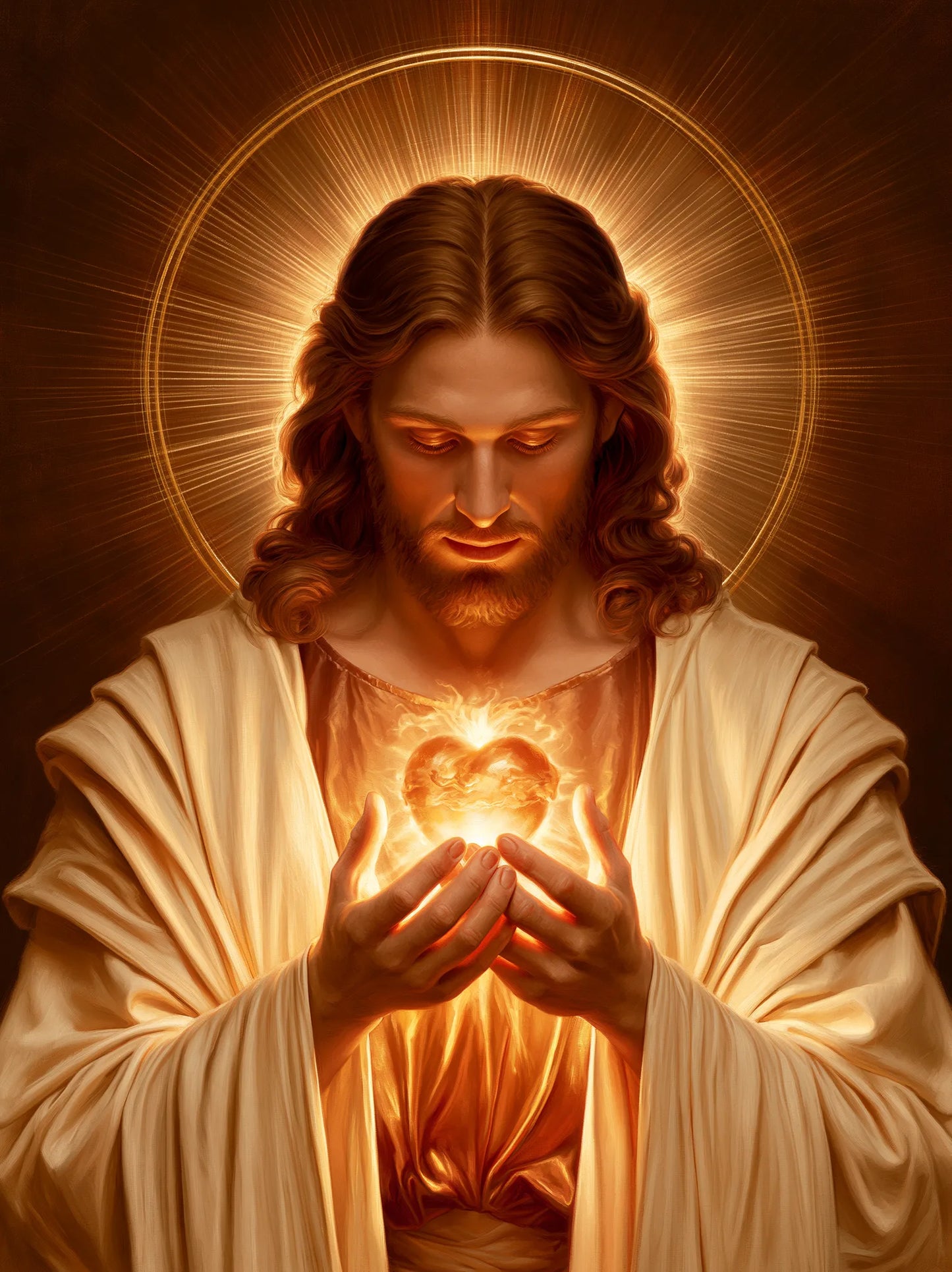 Sacred Heart of Jesus Wall Art Decor - Wall Art Decor - front view