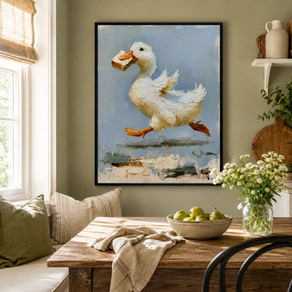 Sandwich Duck Oil Painting Wall Art Decor - Wall Art Decor - detail