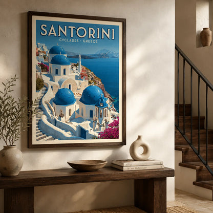 Santorini Greece Travel Wall Art Decor - Wall Art Decor - view 11
