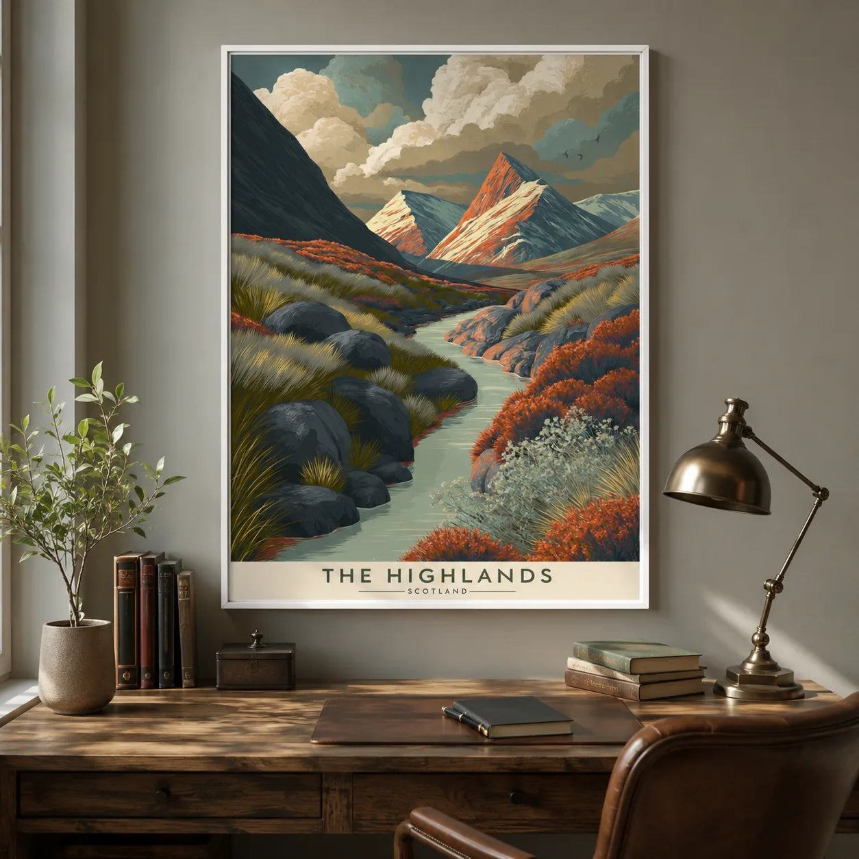 Scottish Highlands Landscape Wall Art Decor - Wall Art Decor - alternate angle