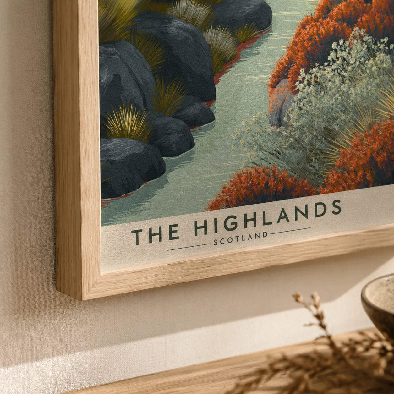 Scottish Highlands Landscape Wall Art Decor - Wall Art Decor - packaging