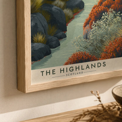 Scottish Highlands Landscape Wall Art Decor - Wall Art Decor - packaging