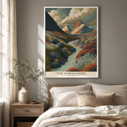 Scottish Highlands Landscape Wall Art Decor - Wall Art Decor - styled