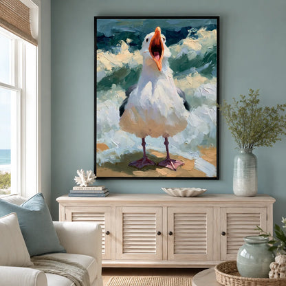 Screaming Goose Oil Painting Wall Art Decor - Wall Art Decor - detail