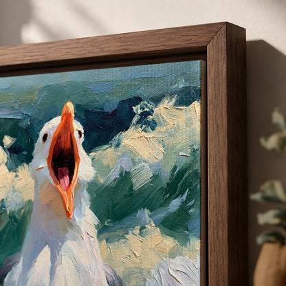 Screaming Goose Oil Painting Wall Art Decor - Wall Art Decor - packaging