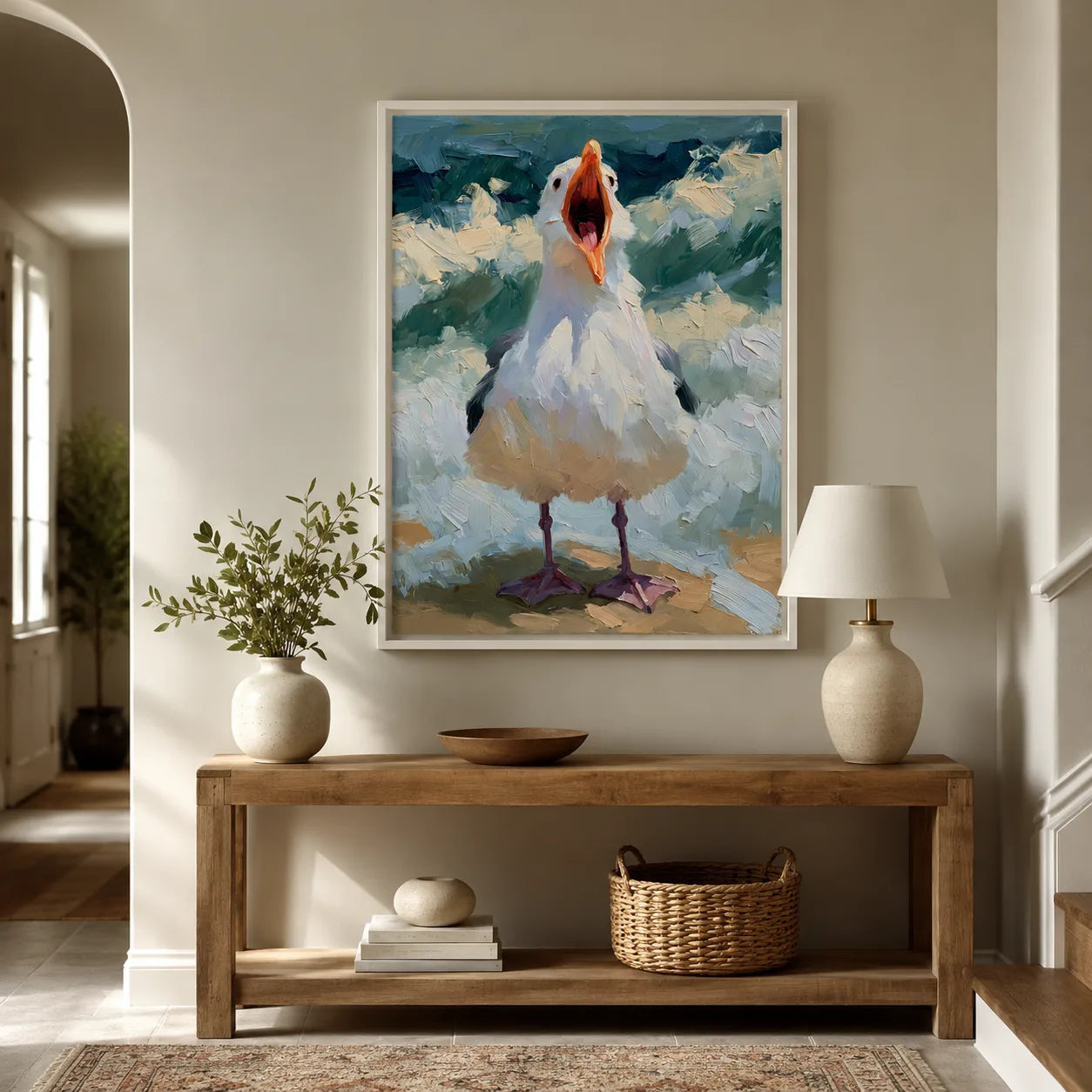Screaming Goose Oil Painting Wall Art Decor - Wall Art Decor - view 11