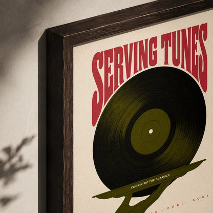 Serving Tunes Vinyl Record Wall Art Decor - Wall Art Decor - packaging