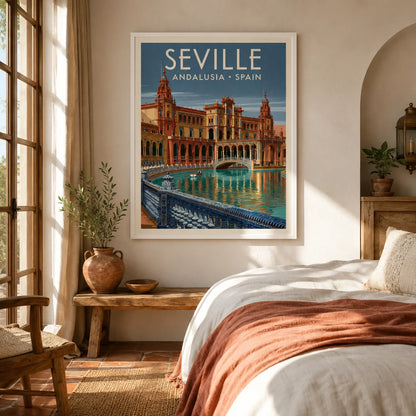 Seville Andalusia Travel Wall Art Decor - Wall Art Decor - in use