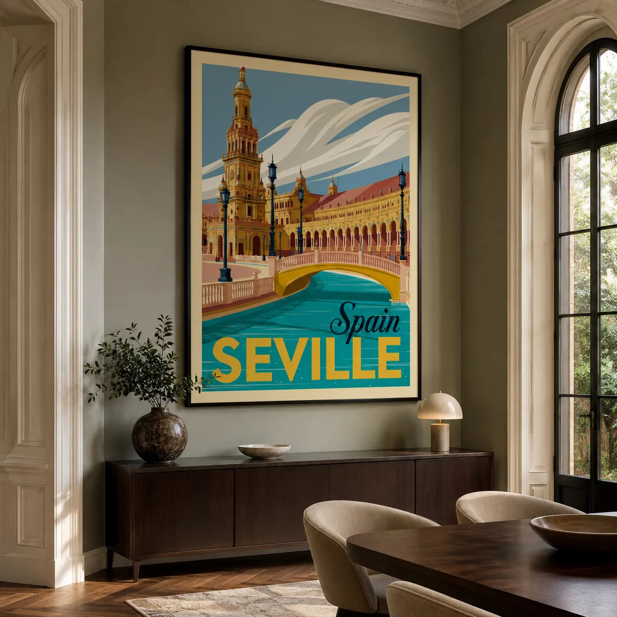 Seville Spain Travel Wall Art Decor - Wall Art Decor - close up